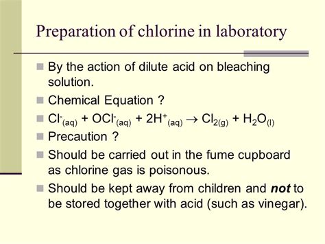 Bleach Chemical Formula