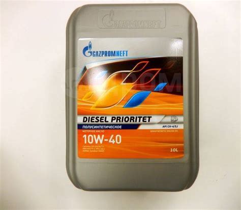Gazpromneft Diesel Prioritet 10w40 CH-4/SJ дизельное 50 л ...