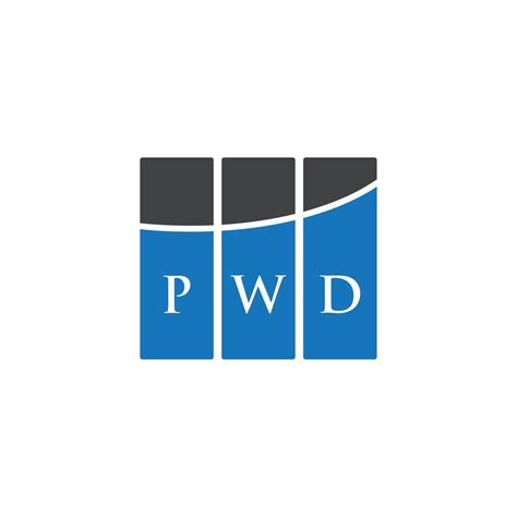 . PWD letter design.PWD letter logo design on WHITE background. PWD ...