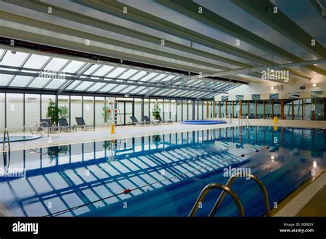 Swimming Pool In Hotel Leisure Center Interior Stock Photo Alamy