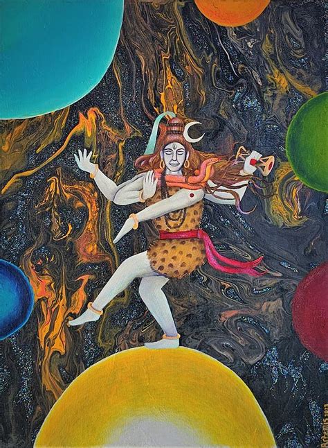 Shiva Tandava Painting By Artemis Stormhaven Fine Art America