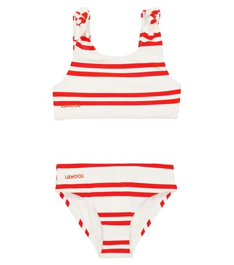 Striped Bikini In White Liewood Mytheresa