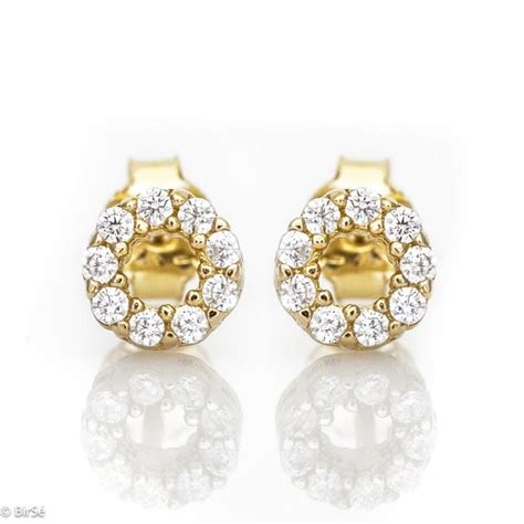 Елегантни Златни Обеци с Оникс