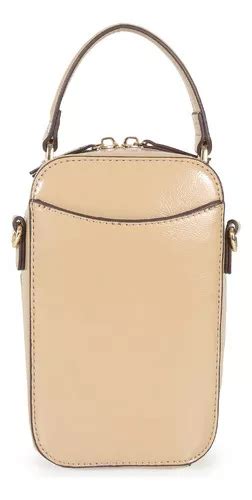 Bolsa Crossbody Para Mujer Cloe Vertical Acolchada Jacquard Color Nude MercadoLibre