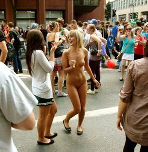 Almost Naked Feeling Awkward In A Big Crowd Porn Pic