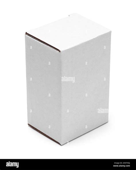 upright rectangle box cut   white stock photo alamy