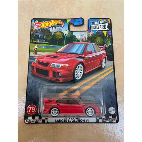 Hot Wheels Mitsubishi Lancer Evolution Vi Boulevard Red Evo Shopee Malaysia