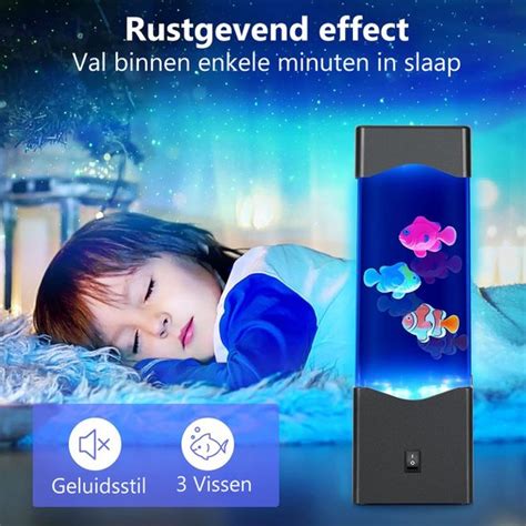 Bubbel Lamp Met Vissen Mini Aquarium Lavalamp Met Nepvissen