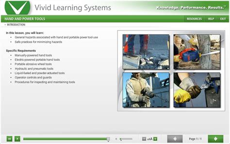 Osha Hand And Power Tools Training Course By Vivid Learning Systems
