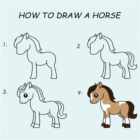 Desenho De Um Cavalo - Passo a passo para desenhar um cavalo. tutorial de desenho de um cavalo ...