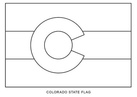 flag  colorado coloring page  printable coloring pages