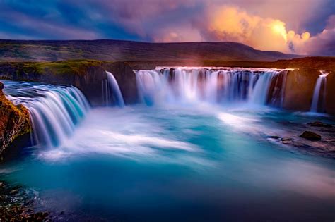 Fotos Gratis Paisaje Mar Naturaleza Cascada Cielo Puesta De Sol