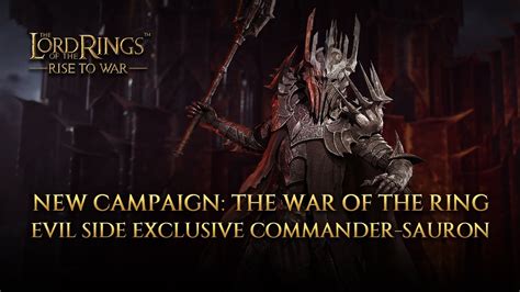 The War Of The Ring Feature Of New Campaign Sauron The Lord Of