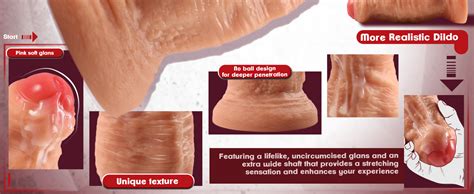 Diameter Extra Thick Uncircumcised Dildo Inch Dual Density Silicone Uncut Dildos With