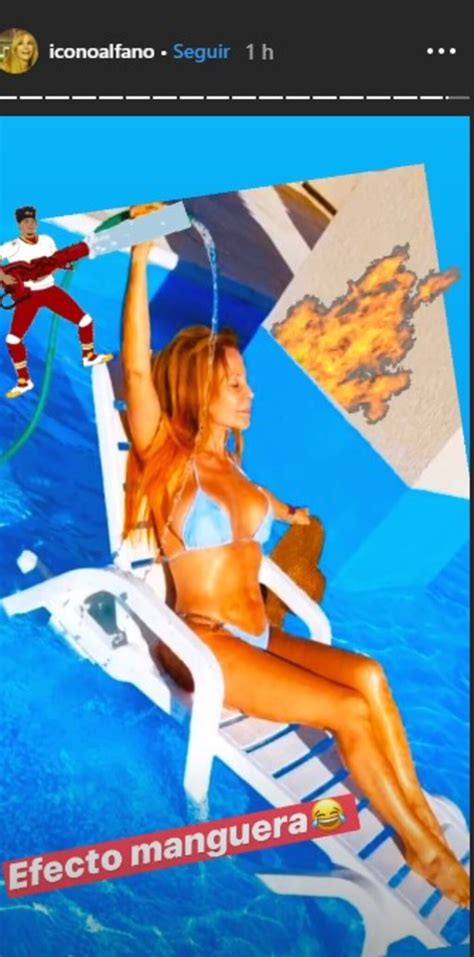 Graciela Alfano incendió las redes con una foto en bikini y una sensual ducha