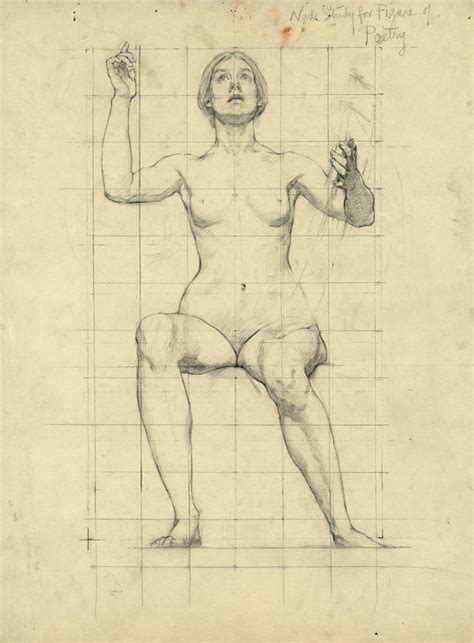 Nude Study For Figure Of Poetry Artvee