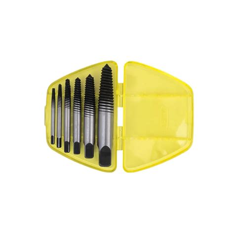 genius tools screw extractor set  piece high strength steel reverse