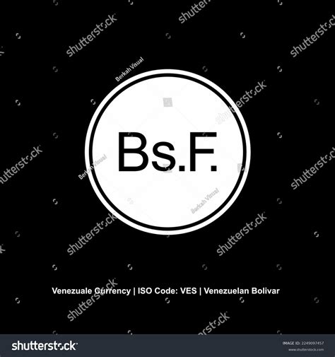 Venezuela Currency Symbol Venezuelan Bolivar Icon Stock Vector Royalty