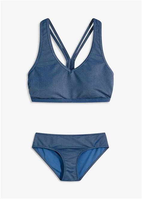 Bralette Bikini In Jeanslook Dlg Set Prijs Bonprix Online Shop
