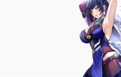 Wallpaper Girl Hot Sexy Anime Pretty Babe Armpit Armpits Genshin Impact Genshin Yelan
