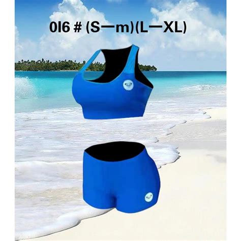 Women S Bikini Highwaist Two Piece Bra Shorts Swimsuit For Girl Spandex Fit To Xl Shopee