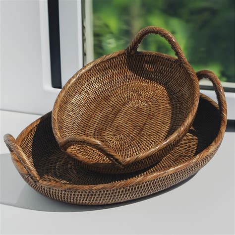 Rattan Island Rattan Oval Fruit Trays Direct From Asia Manufacturer