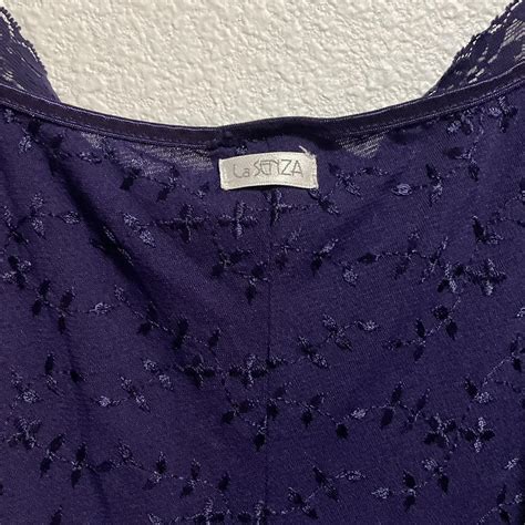 LA SENZA VINTAGE LINGERIE SLIP DRESS Purple Depop
