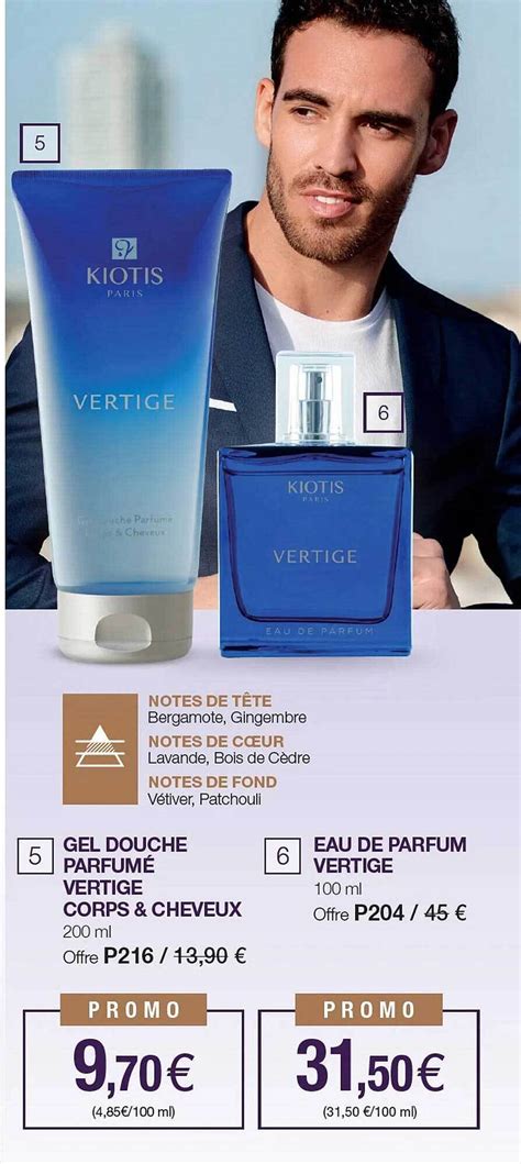 Promo Gel Douche Parfum Vertige Corps Cheveux Kiotis Eau De Parfum