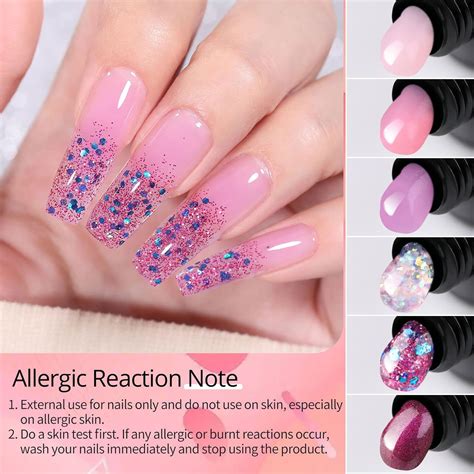 Ur Sugar Juego De Esmaltes De U As De Gel De Extensi N De Poli Color Rosa Ne N Nude Rosa