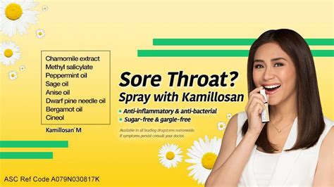 My Miss Macy: Kamillosan M Spray: Sarah Geronimo Speaks Up