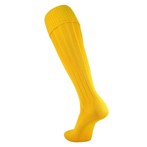 Tck European Style Solid Soccer Socks In Nylon M Gold