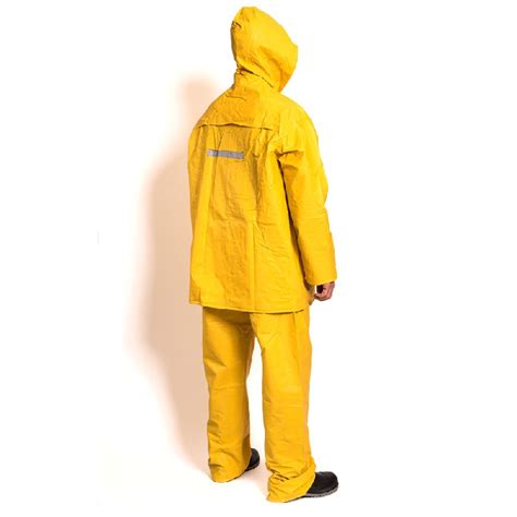 Traje De PVC Amarillo Para Lluvia Con Capucha XP 300 Alaska Paimun