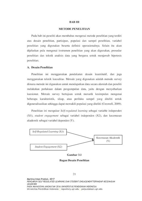 PDF BAB III METODE PENELITIAN A Desain Penelitianrepository Upi Edu