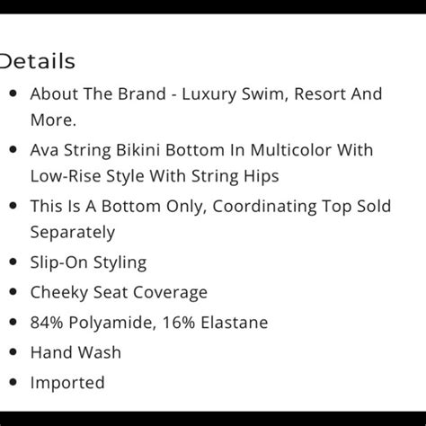 Vix Swim Vix Cheeky Ava Striped Bikini Bottoms Nwt Size X Small Poshmark