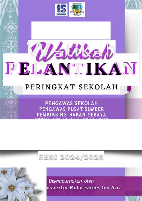 Buku Program Watikah P Elantikan 2024 W A T I K A H PELANTIKAN