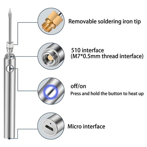 Комплект преносим пистолет за запояване Zggzerg, безжичен с вградена ...
