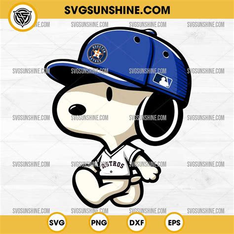 Snoopy Houston Astros Baseball Svg Png Dxf Eps