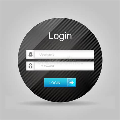 Vector Login Interface Username And Password Stock Vector Illustration Of Design Access