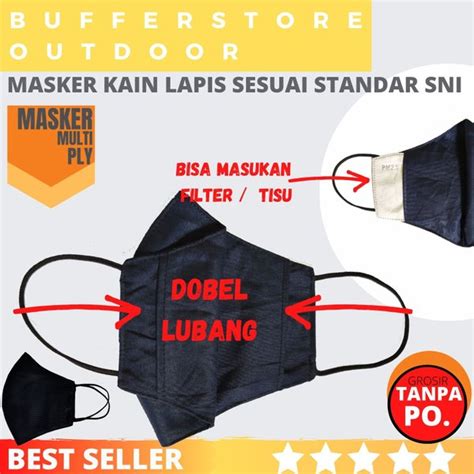 Jual Masker Kain Support Filter Tissu Standar Sni Di Lapak Bufferstore