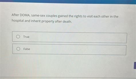 After Doma Same Sex Couples Gained The Rights Studyx