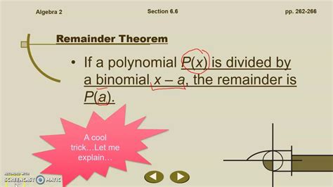 Algebra 2 66 Factoring Polynomials Part 1 Youtube