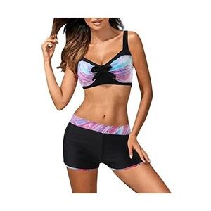 Kobilee Bikini Donna Sexy Vita Alta Due Pezzi Bikini Triangolo