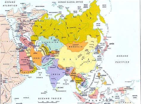 Mapa Politico Da Asia - 6