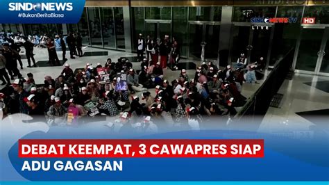 Situasi Kemeriahan Di Lokasi Jelang Debat Keempat Cawapres Siap Adu