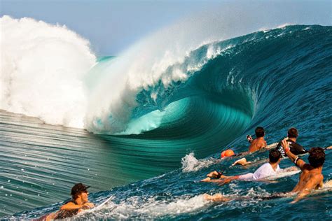 Teahupoo Pânico E Terror De Muitos Em Um Divertido Paraíso De Poucos