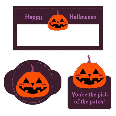 Halloween Name Tags Free Printable