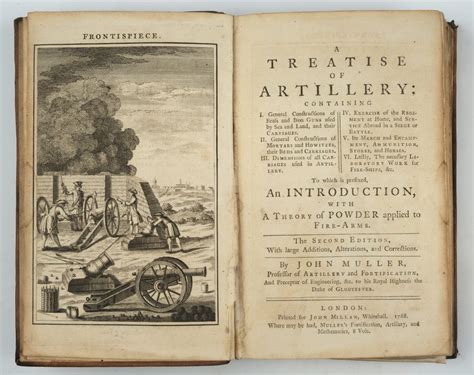 A Treatise of Artillery by John Muller, Published by John Millan