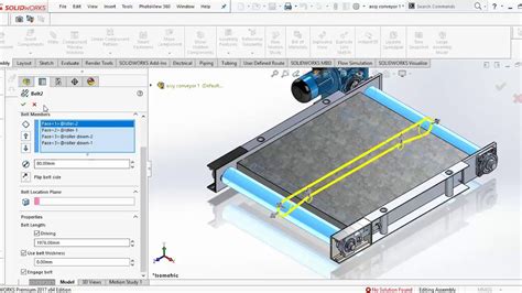 Cara Membuat Belt Conveyor Di Solidworks YouTube