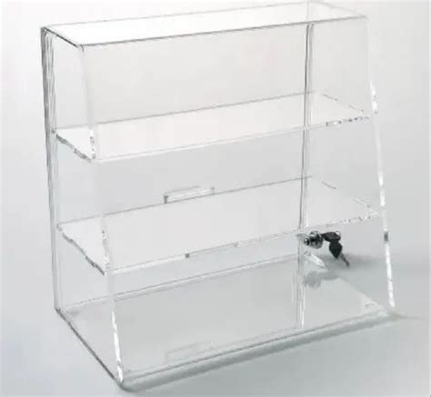 Acrylic Counter Top Tower Display Case A B Store Fixtures