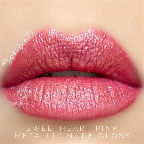 Lip Mix Sweetheart Pink Metallic Nude Gloss Swakbeauty